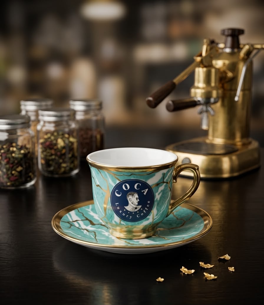 a cup of Coca coffee